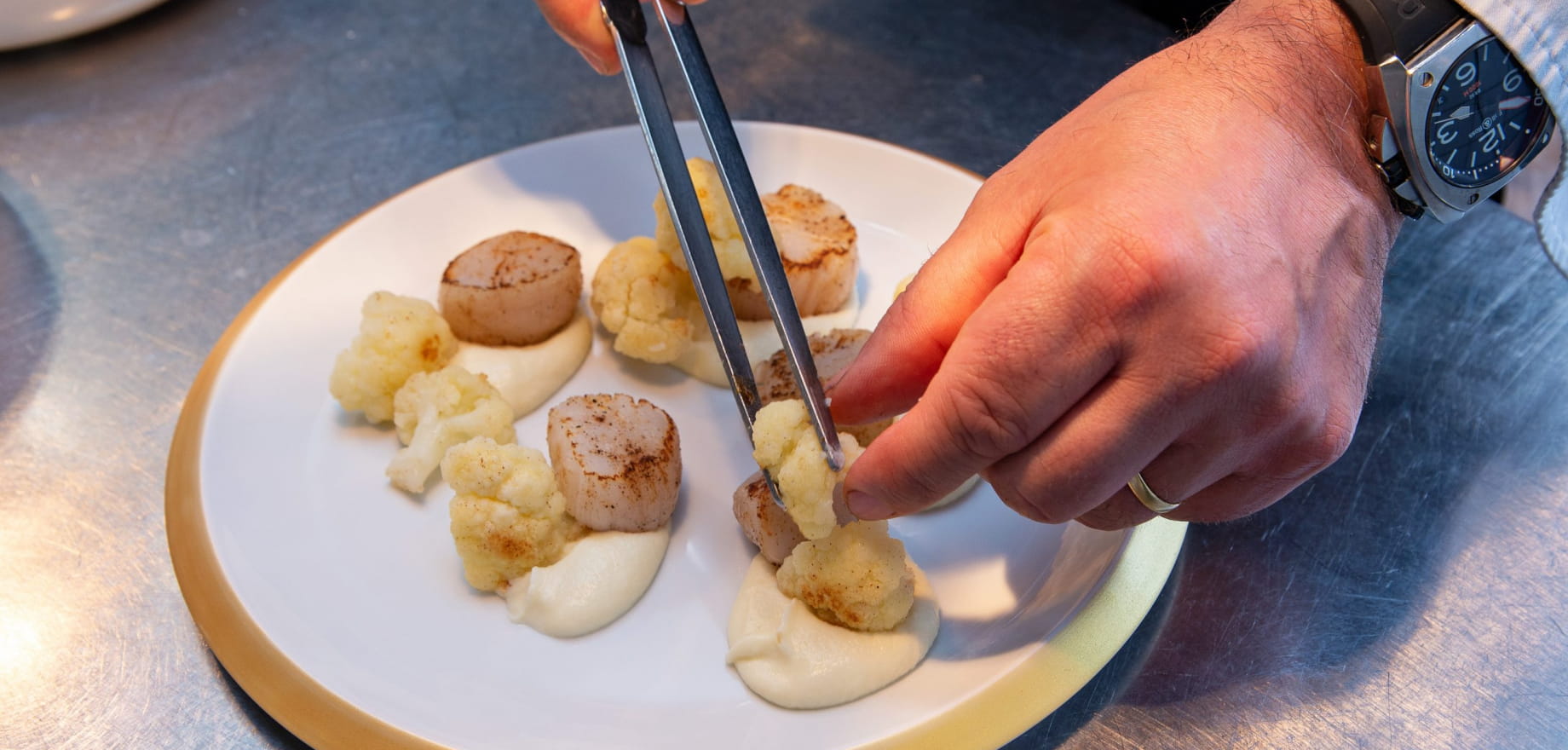 Coquille Saint-Jacques Saint-Brieuc aux choux Mathieu Aumont Aux Pesked