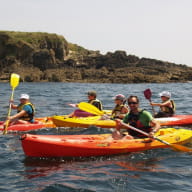 kayak de mer en famille