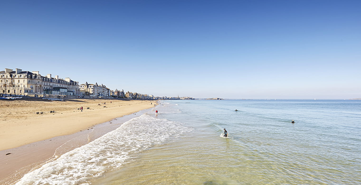 La Grande plage du Sillon - Saint-Malo