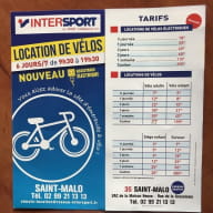 Location de vélos - Intersport - Saint-Malo