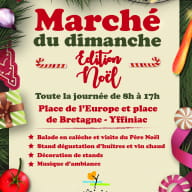 Affiche Marché du dimanche : Edition de Noël