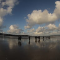 Marche aquatique de santé sur la grande plage de Saint Cast